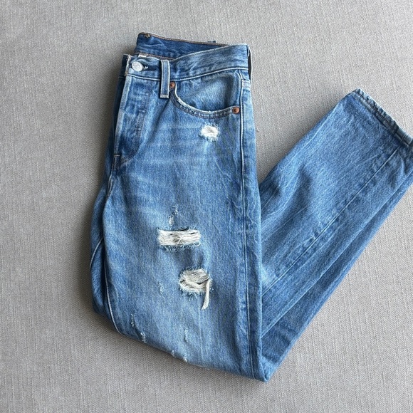 Levi's High Rise Skinny Woman’s Blue Jeans 👖 size 25 - Picture 9 of 10